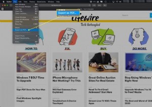 MacのSafariでWebページをPDFとして保存する方法