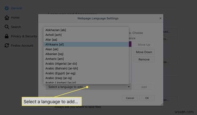 MozillaFirefoxでデフォルト言語を変更する方法 