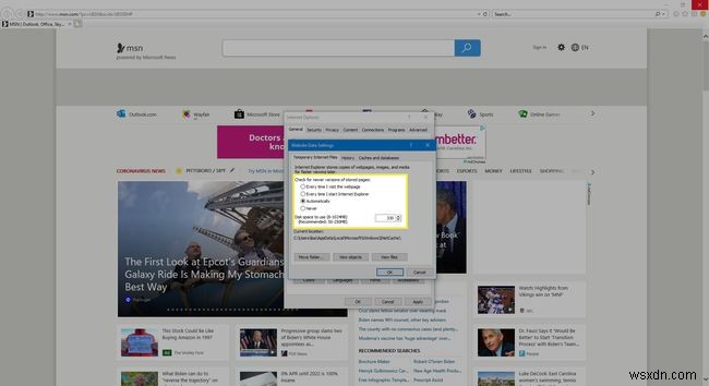 IE11で閲覧履歴やその他のプライベートデータを管理する方法 