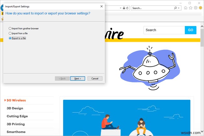 InternetExplorerのお気に入りを管理する方法 