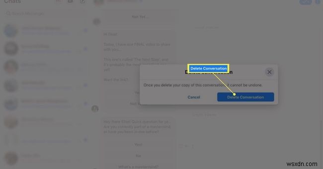 Facebookメッセンジャーでメッセージを削除する方法 
