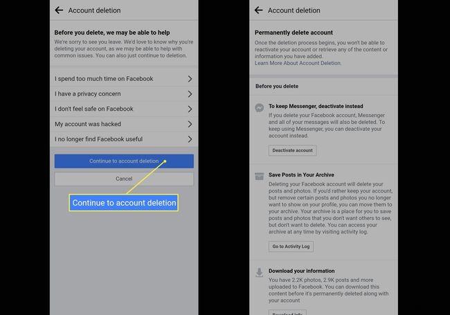 AndroidでFacebookアカウントを削除する方法 