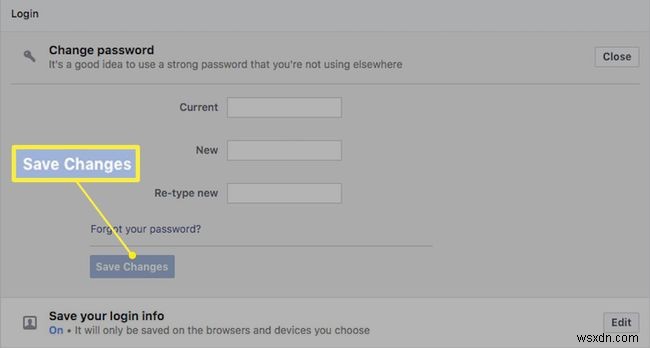 Facebookのパスワードを変更する方法 