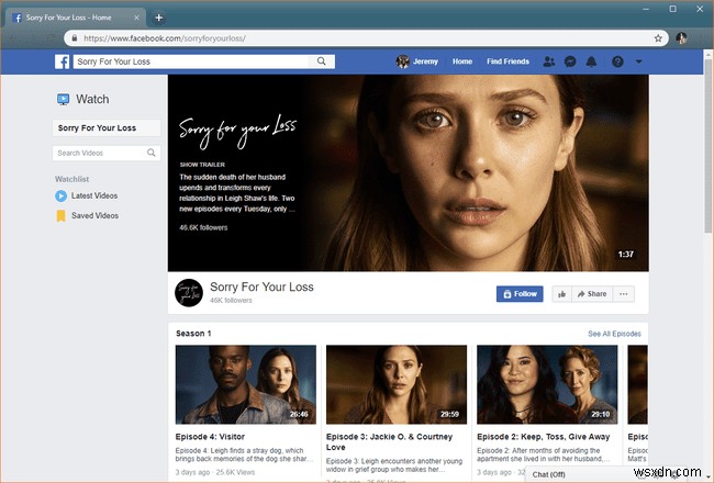 Facebook Watch：概要と使用方法