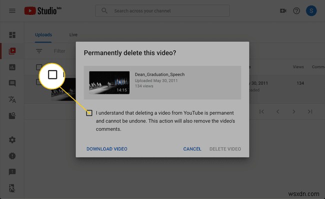 YouTubeからビデオを削除する方法 