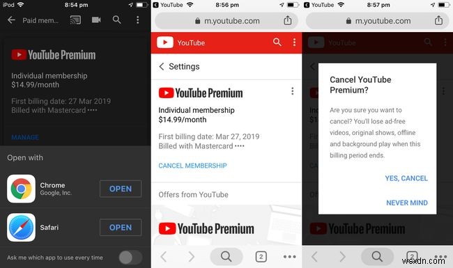 YouTube Premium（以前のYouTube Red）をキャンセルする方法 
