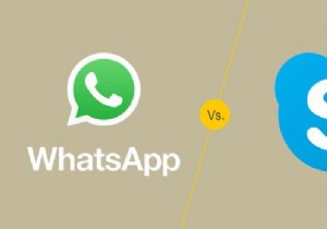 WhatsAppとSkype 