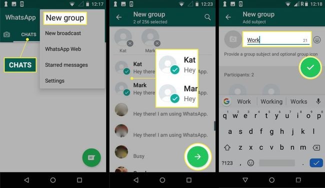 WhatsAppグループを作成する方法 