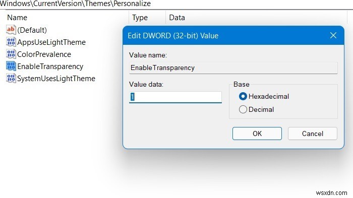 Windowsで透明効果を有効または無効にする方法 