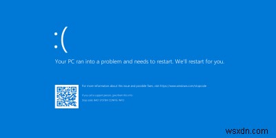 Windowsで「BadSystemConfigInfo」エラーを修正する方法 