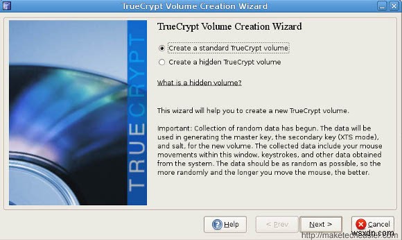 TrueCrypt：データを簡単に暗号化する 