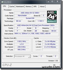 CPU-ZでPCを診断する 