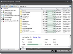 大衆向けのもう1つの優れたディスク使用量アナライザー 