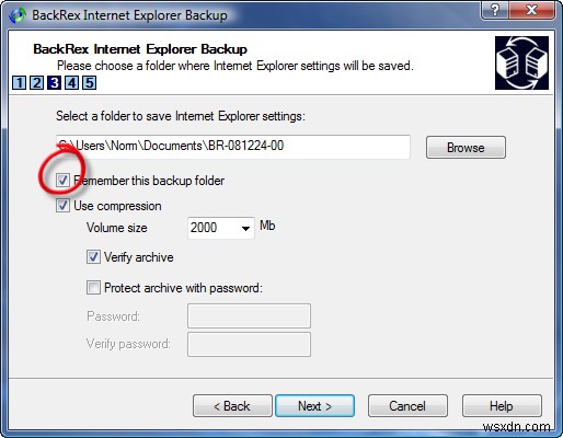 BackRexを使用してInternetExplorerの設定をバックアップする方法 