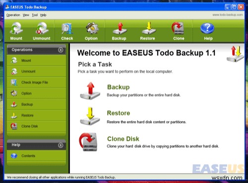 EaseusTodoBackupを使用してWindowsを簡単にバックアップ 