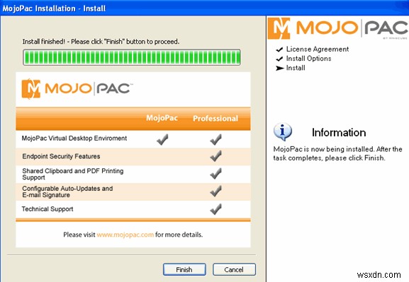 Mojopackを使用すると、WindowsXPをUSBドライブに入れて持ち運ぶことができます 