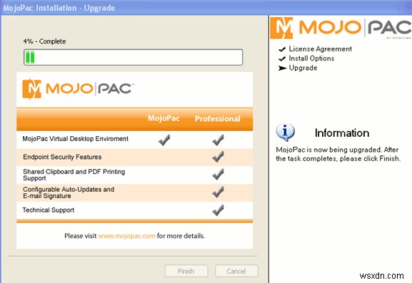 Mojopackを使用すると、WindowsXPをUSBドライブに入れて持ち運ぶことができます 