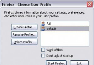 FirefoxとGoogleChromeで新しいユーザープロファイルを作成する方法 