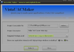 VistaUACMakerでXP向けアプリをWindows Vista・7対応に変換する方法