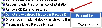削除したファイルをごみ箱に入れない方法 