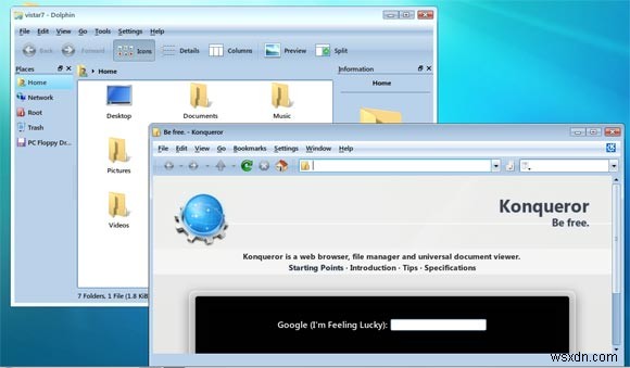 KubuntuJauntyを3つの簡単なステップでWindows7に変換する 