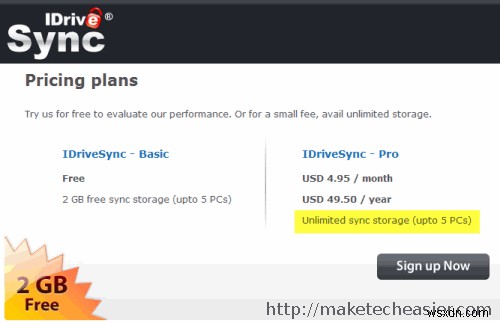IDriveSync：Dropboxのより安価な代替品 