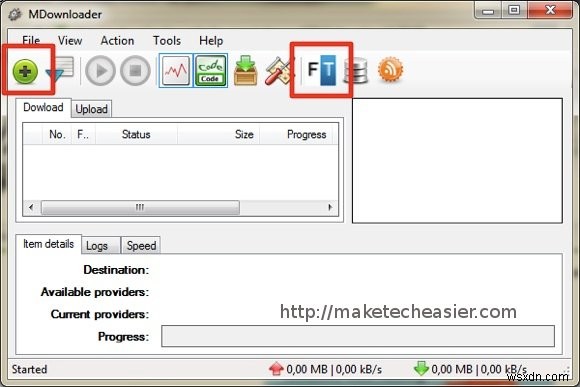 MDownloader：ファイル共有サービスからのファイルのダウンロードが簡単 