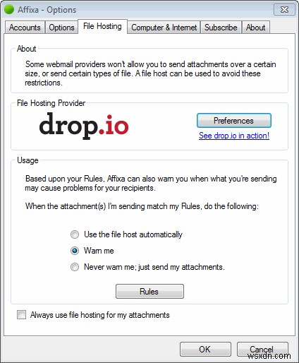 デスクトップからGmailに添付ファイルをアップロードし、ファイルホスティングサービスでアーカイブする方法 