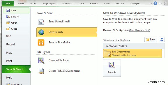 MS OfficeドキュメントをオンラインOfficeアプリ（Google Docs、Zoho、Office Live）に同期する方法 
