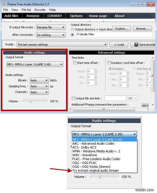 PazeraAudioExtractorを使用してビデオファイルからオーディオを抽出する方法 