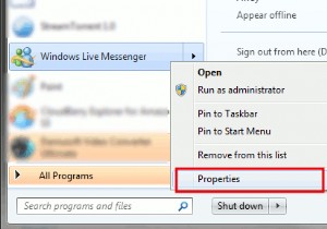 【Windows 7】Windows Live Messengerを通知領域（タスクトレイ）に最小化する方法