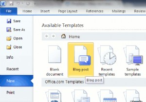 Word 2010をオフラインブログエディターとして活用する方法