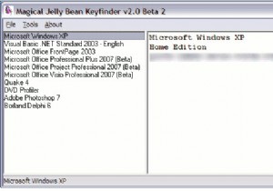 MicrosoftソフトウェアのプロダクトキーとWindowsXP、Vista、Windows7のシリアルキーを検索する 