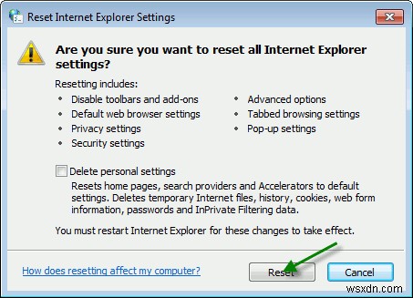 InternetExplorer8の一般的な問題を修正する方法 