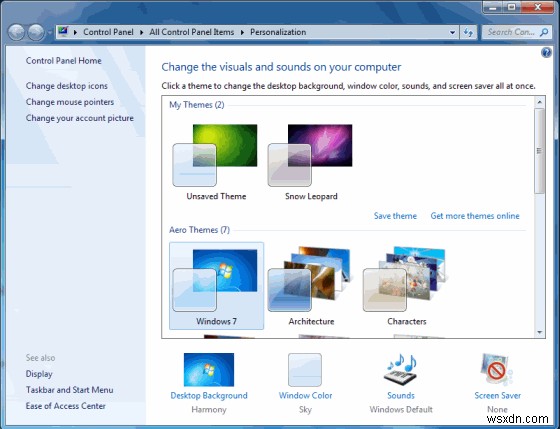 独自のWindows7テーマを作成する方法 