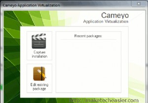 Cameyo：アプリケーションを仮想化してポータブルにする（Windowsのみ） 