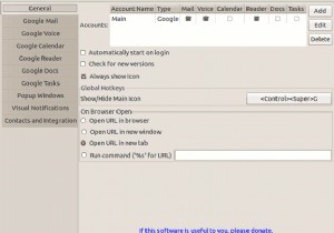 Googsystray：システムトレイでのGoogleアプリのアクティビティを追跡します 