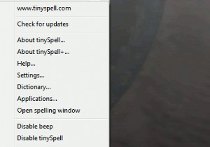 TinySpellを使用したWindowsアプリケーションへのスペルチェックの追加 