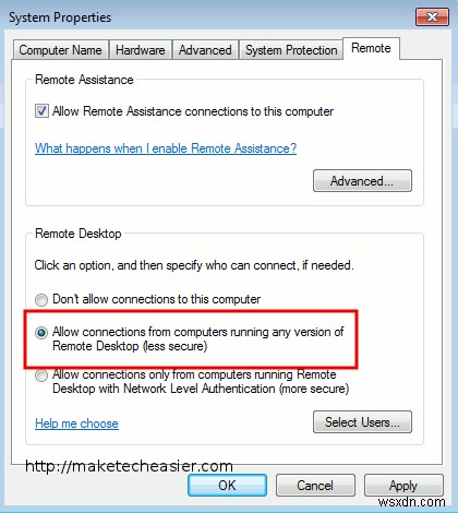 Windows 7でリモートデスクトップ接続をセットアップ、接続、および受け入れる方法
