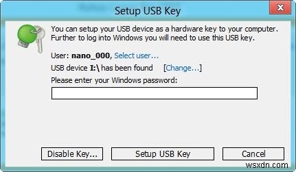 USBドライブを使用してWindowsにログオンする方法 