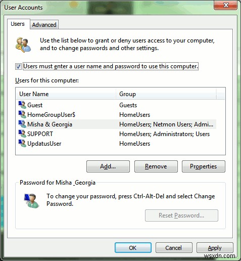 Windows 7のウェルカム画面をスキップして、起動時に自動的にログインする方法 