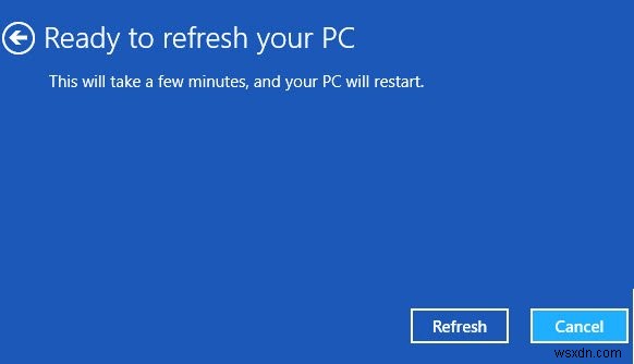 更新およびリセット機能を使用してWindows8を修復する方法 