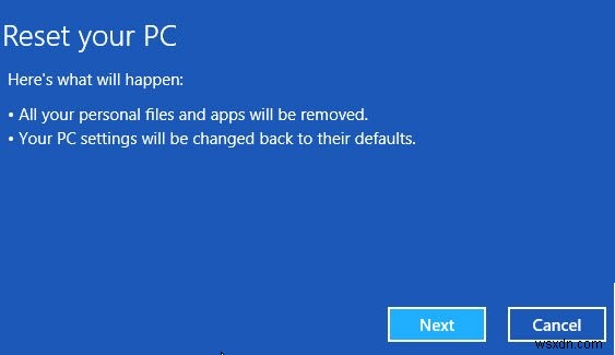 更新およびリセット機能を使用してWindows8を修復する方法 