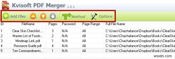 2つ以上のPDFファイルまたは画像をマージする方法 