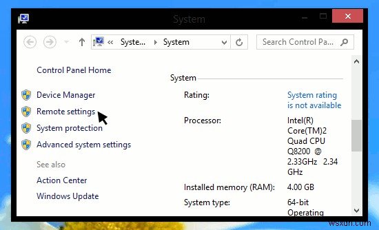 Windows8でのリモートデスクトップのセットアップ 