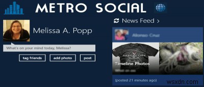 MetroSocialを使用してWindows8でより良いFacebookエクスペリエンスを取得する方法 