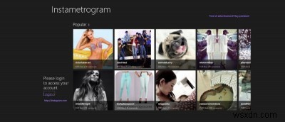 Instametrogramを使用して、Windows 8でジオタグ付きのInstagram写真を表示、コメント、取得する