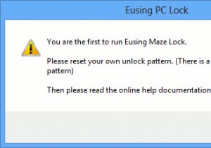 Windows8でAndroidのパターンロックセキュリティを使用する方法 