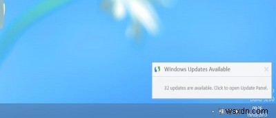 Windows8でデスクトップアップデート通知を取得する方法 