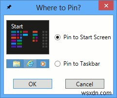 Windows8のスタート画面に固定する方法 
